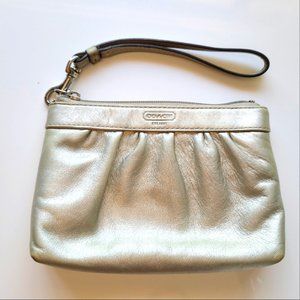 Coach Women Small Metallic Wristlet